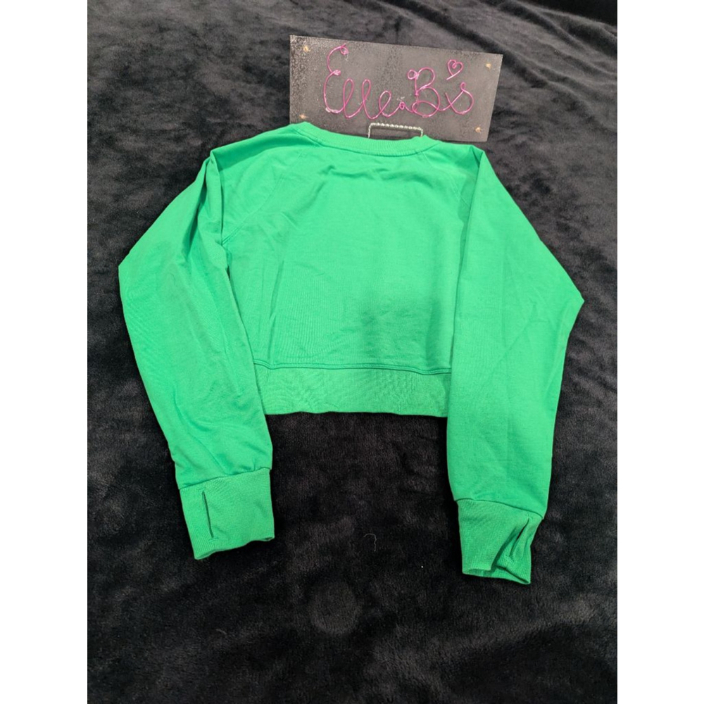 EUC All In Motion Green Long Sleeve Sweatshirt XS - Picture 4 of 4